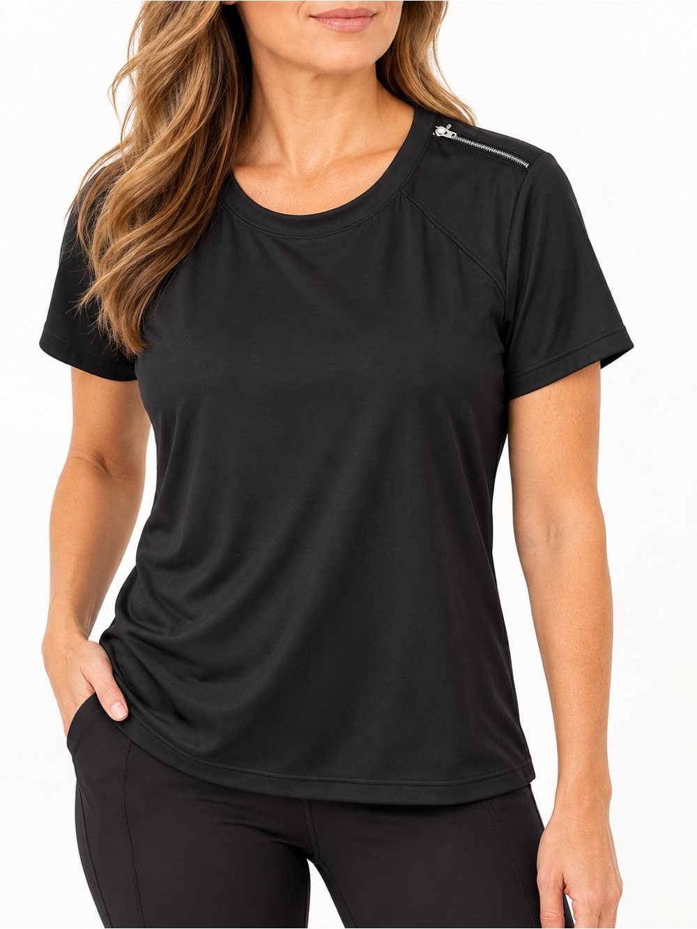 Mondetta Black Performance Athletic Top Size L